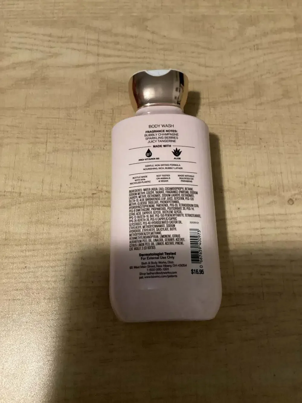 Bath & Body Works Champagne Toast Body Wash 10 Fl Oz